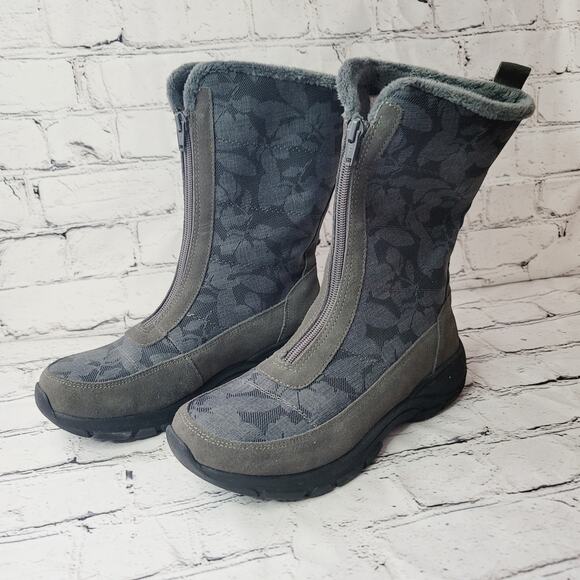 Land's End- Women's Zip up fur lined winter boots- size 8 - Picture 1 of 8